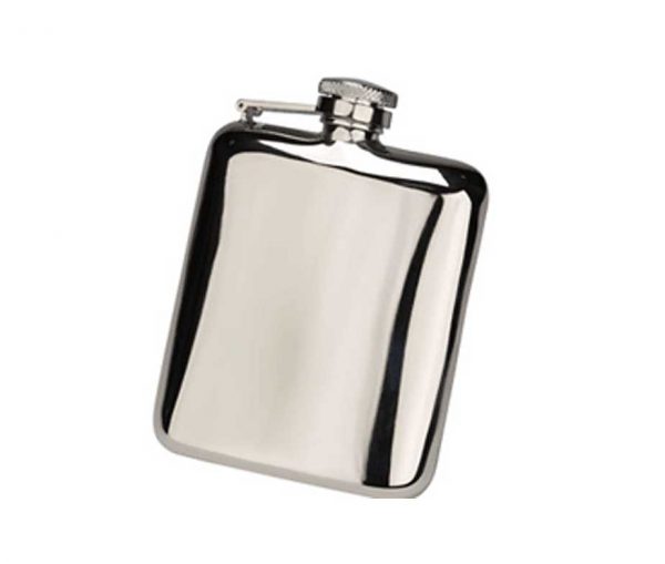 Steel Cushion Hip Flask with Free Engraving