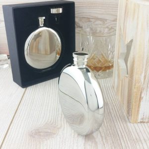 Ultimate Personalised Round Hip Flask With Free Engraving